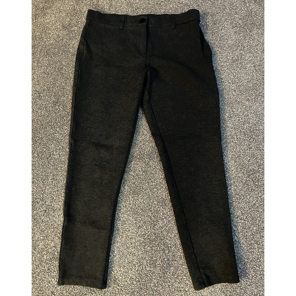 MARIO SERRANI ITALY Women's Comfort Stretch Casual Pants Gray Sz M Medium Petite